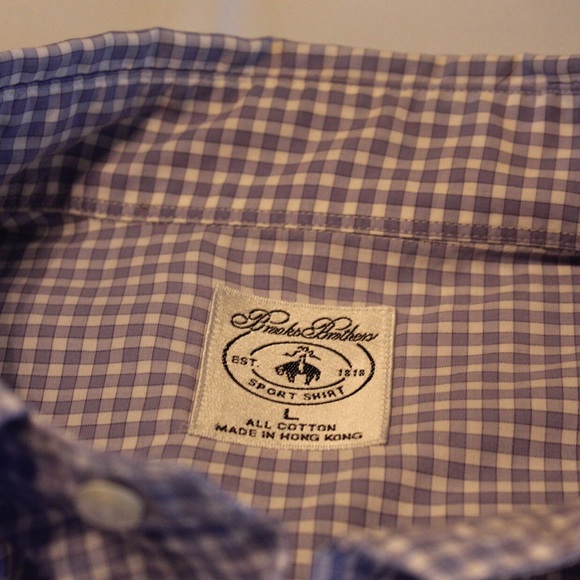 Men’s Brooks Brothers Soft Blue Button Down - Picture 4 of 6